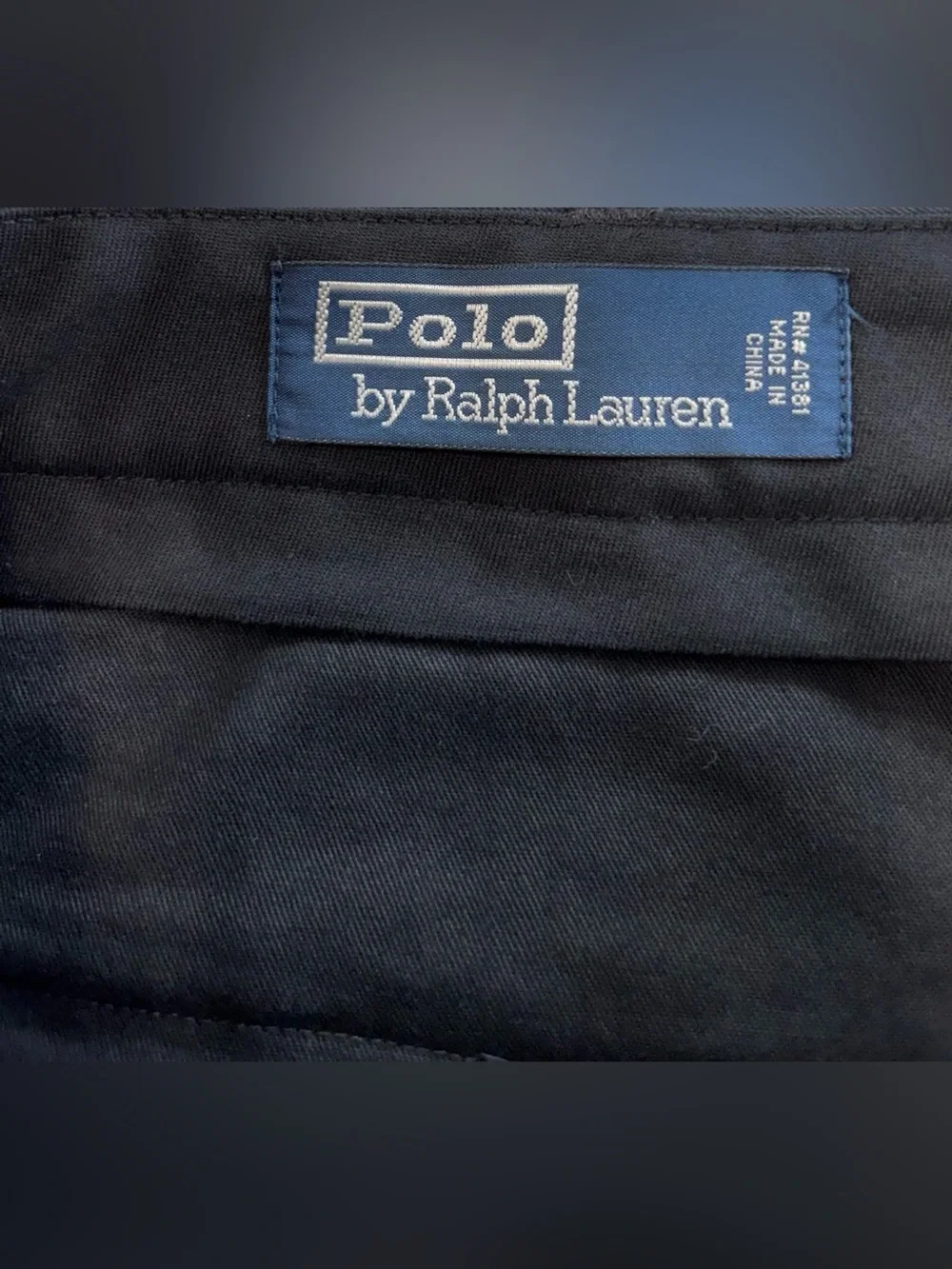 Polo Ralph Lauren Men’s Size‎ 36 Black Silk Blend Chino Shorts